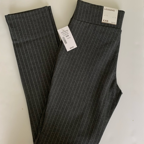 Petite Grey Pinstripe Legging - Picture 4 of 4